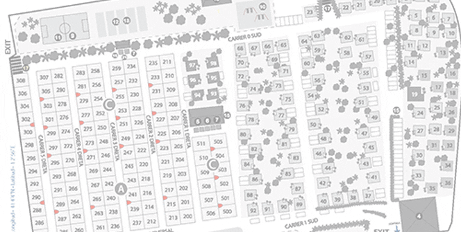 mapa camping la llosa